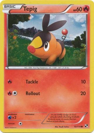 Tepig (15/114) (Cosmos Holo) [Black & White: Base Set] | I Want That Stuff Brandon
