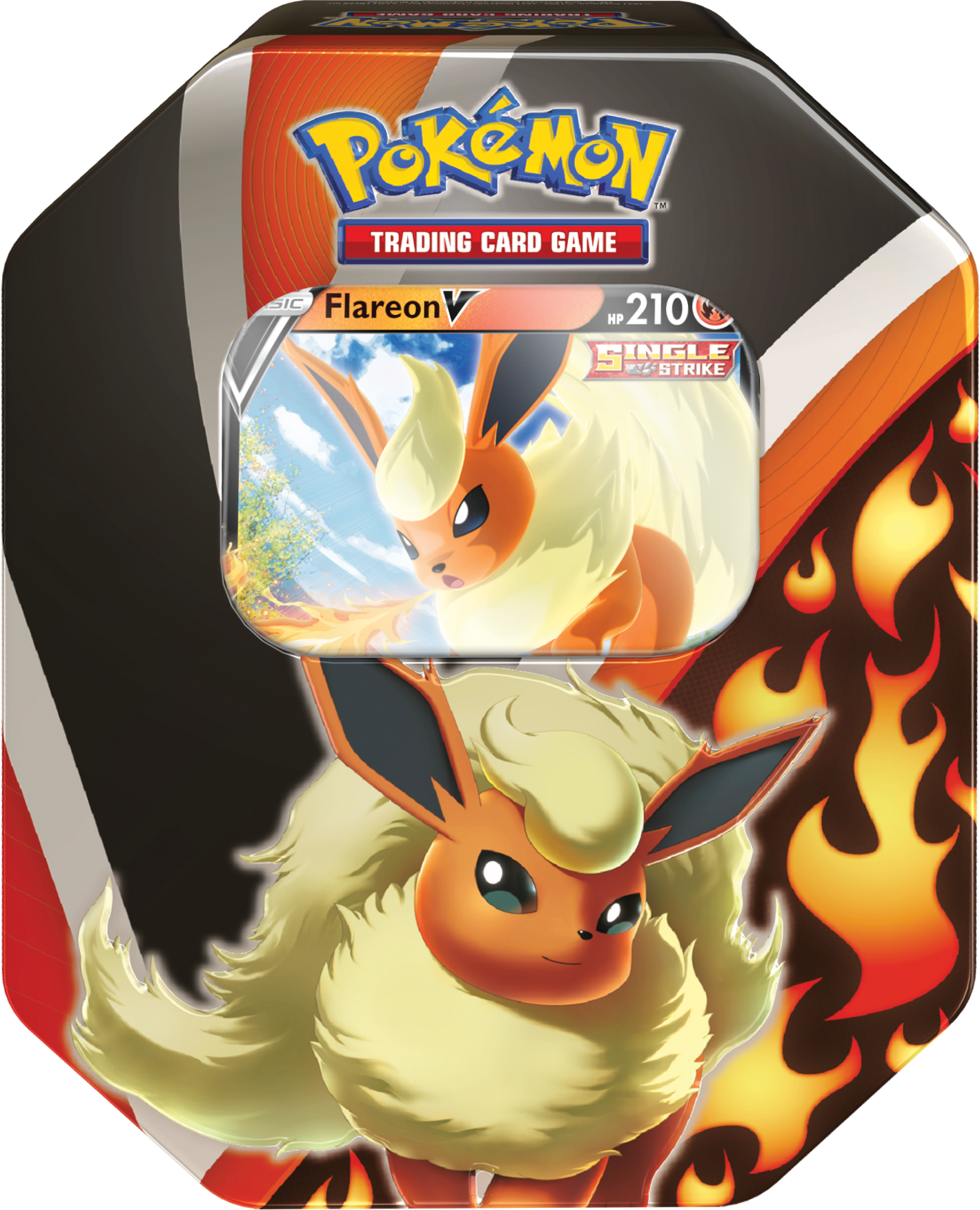Sword & Shield: Evolving Skies - Eevee Evolutions Tin (Flareon V) | I Want That Stuff Brandon