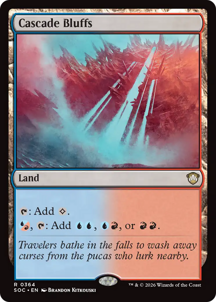 Cascade Bluffs [Secrets of Strixhaven Commander] | I Want That Stuff Brandon
