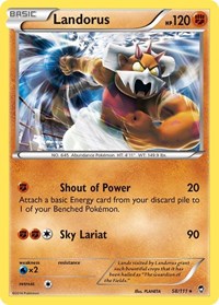 Landorus (58/111) (Theme Deck Exclusive) [XY: Furious Fists] | I Want That Stuff Brandon