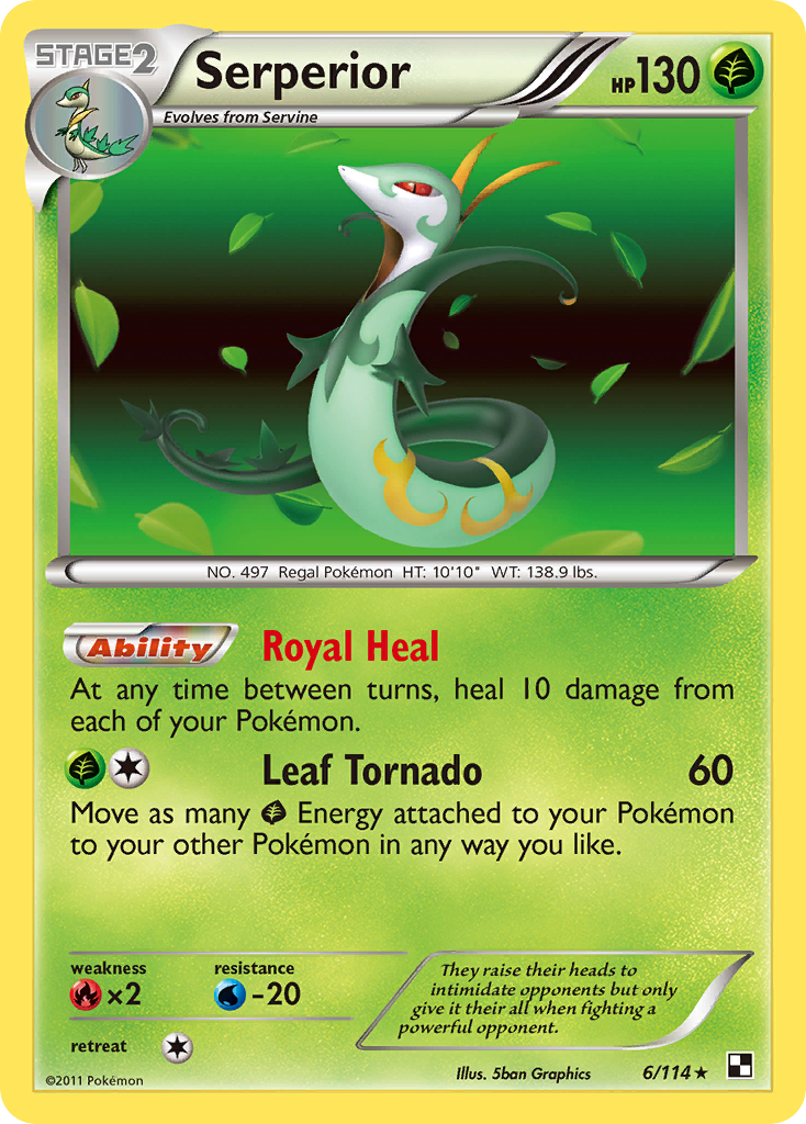 Serperior (6/114) [Black & White: Base Set] | I Want That Stuff Brandon