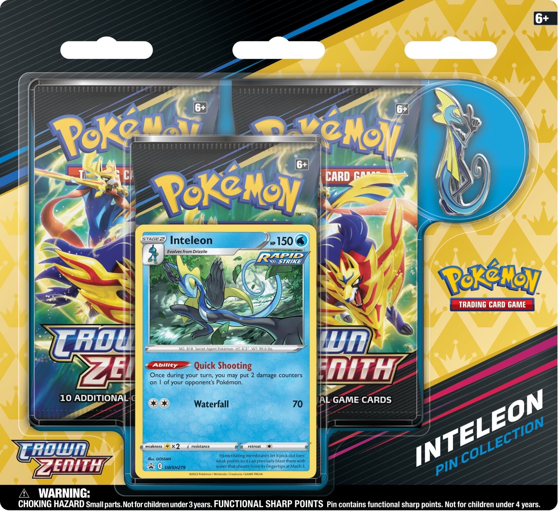 Sword & Shield: Crown Zenith - Pin Collection (Inteleon) | I Want That Stuff Brandon