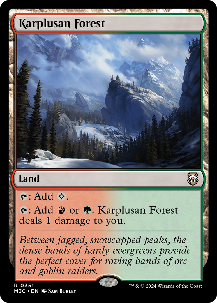 Karplusan Forest (Ripple Foil) [Modern Horizons 3 Commander] | I Want That Stuff Brandon
