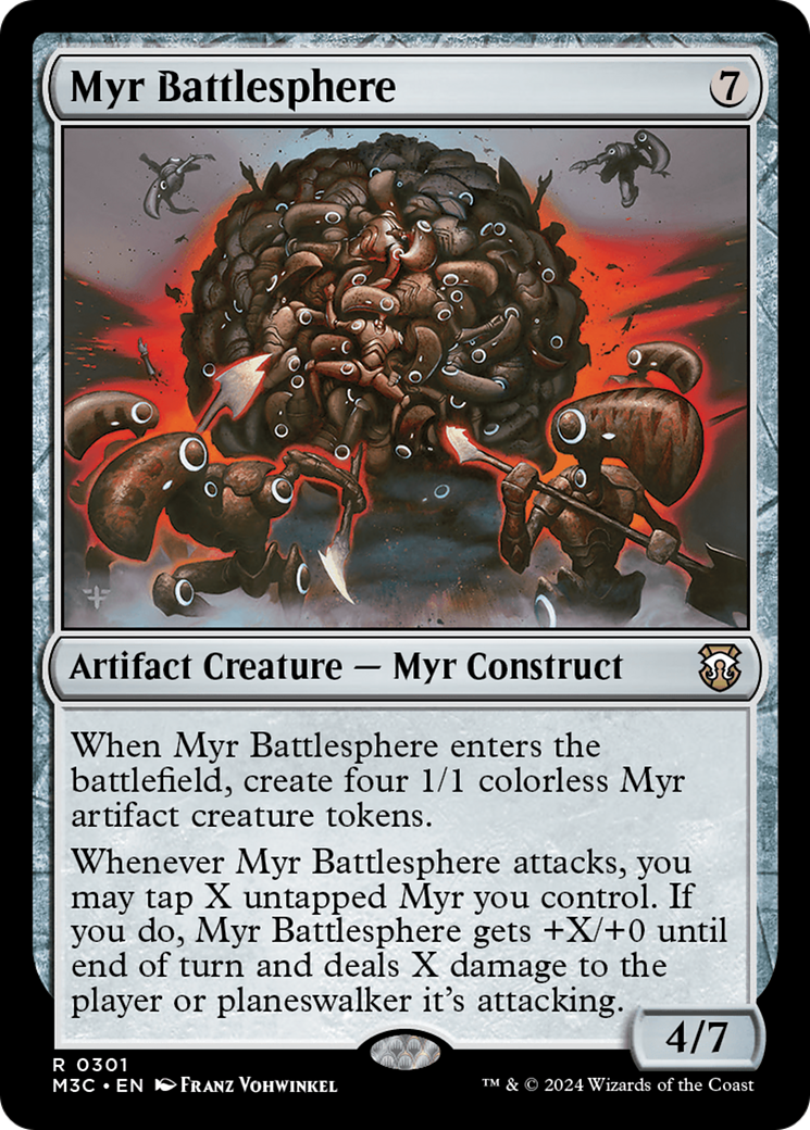 Myr Battlesphere (Ripple Foil) [Modern Horizons 3 Commander] | I Want That Stuff Brandon