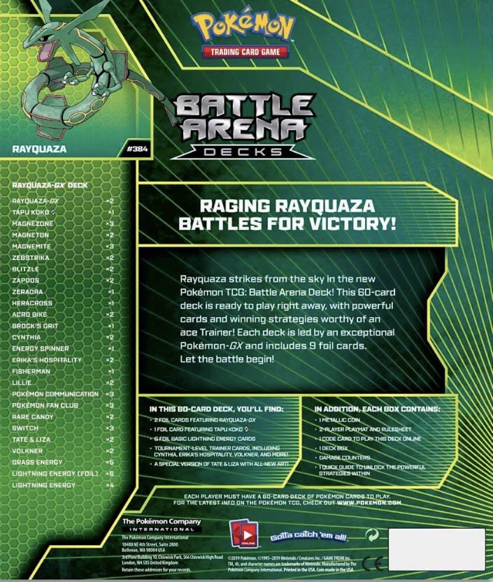 Sun & Moon - Battle Arena Decks (Rayquaza GX) | I Want That Stuff Brandon