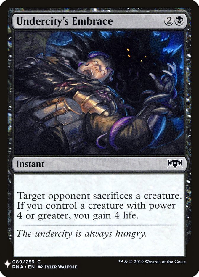 Undercity's Embrace [Mystery Booster] | I Want That Stuff Brandon