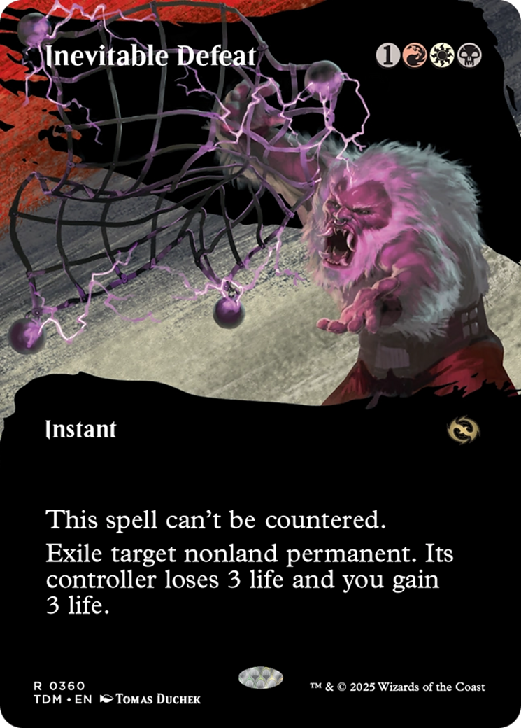 Inevitable Defeat (Borderless) [Tarkir: Dragonstorm] | I Want That Stuff Brandon