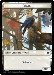 Wall // Intrepid Rabbit Double-Sided Token [Bloomburrow Tokens] | I Want That Stuff Brandon