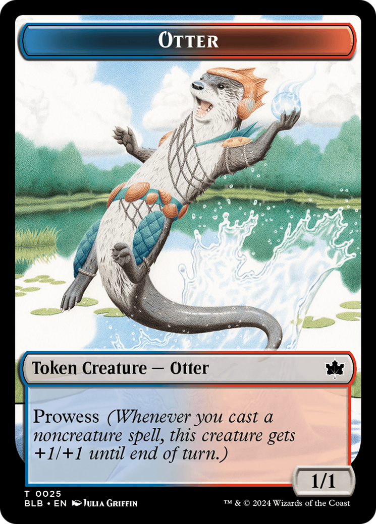 Otter // Copy Double-Sided Token [Bloomburrow Tokens] | I Want That Stuff Brandon