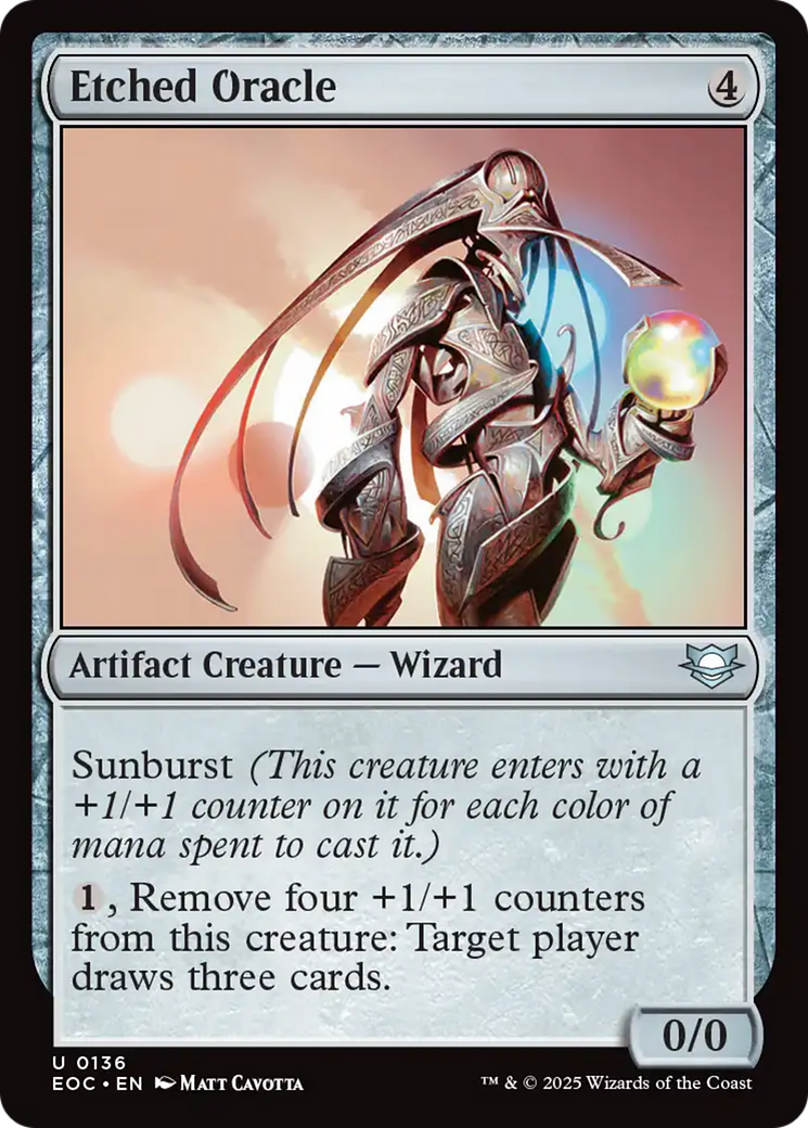 Etched Oracle [Edge of Eternities Commander] | I Want That Stuff Brandon