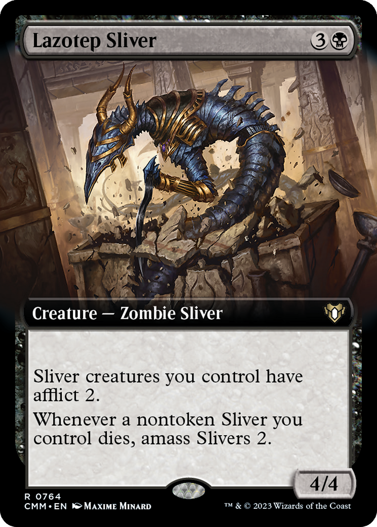 Lazotep Sliver (Extended Art) [Commander Masters] | I Want That Stuff Brandon