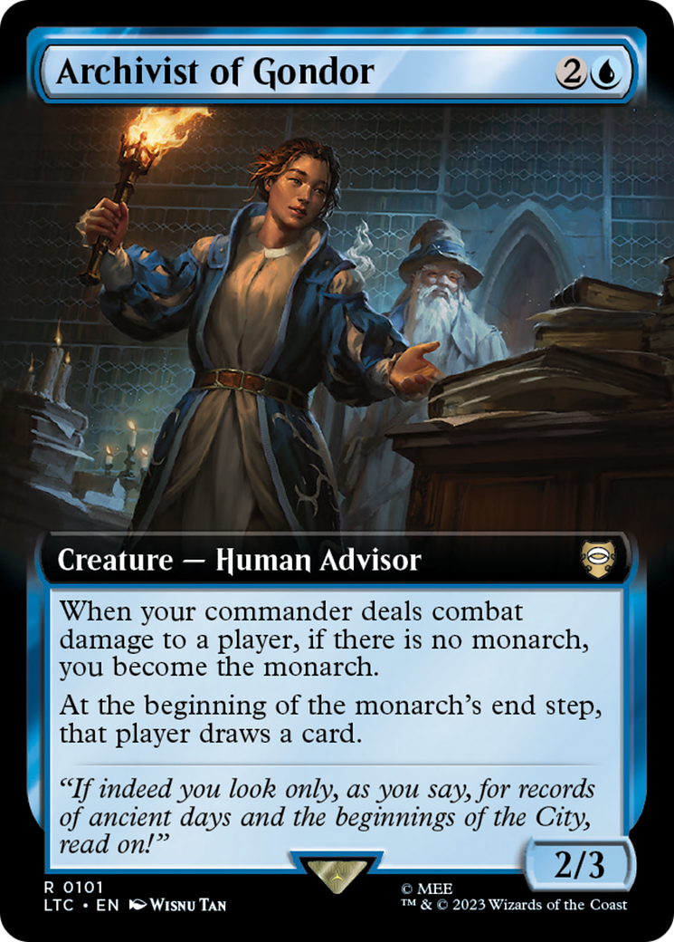 Archivist of Gondor (Extended Art) [The Lord of the Rings: Tales of Middle-Earth Commander] | I Want That Stuff Brandon