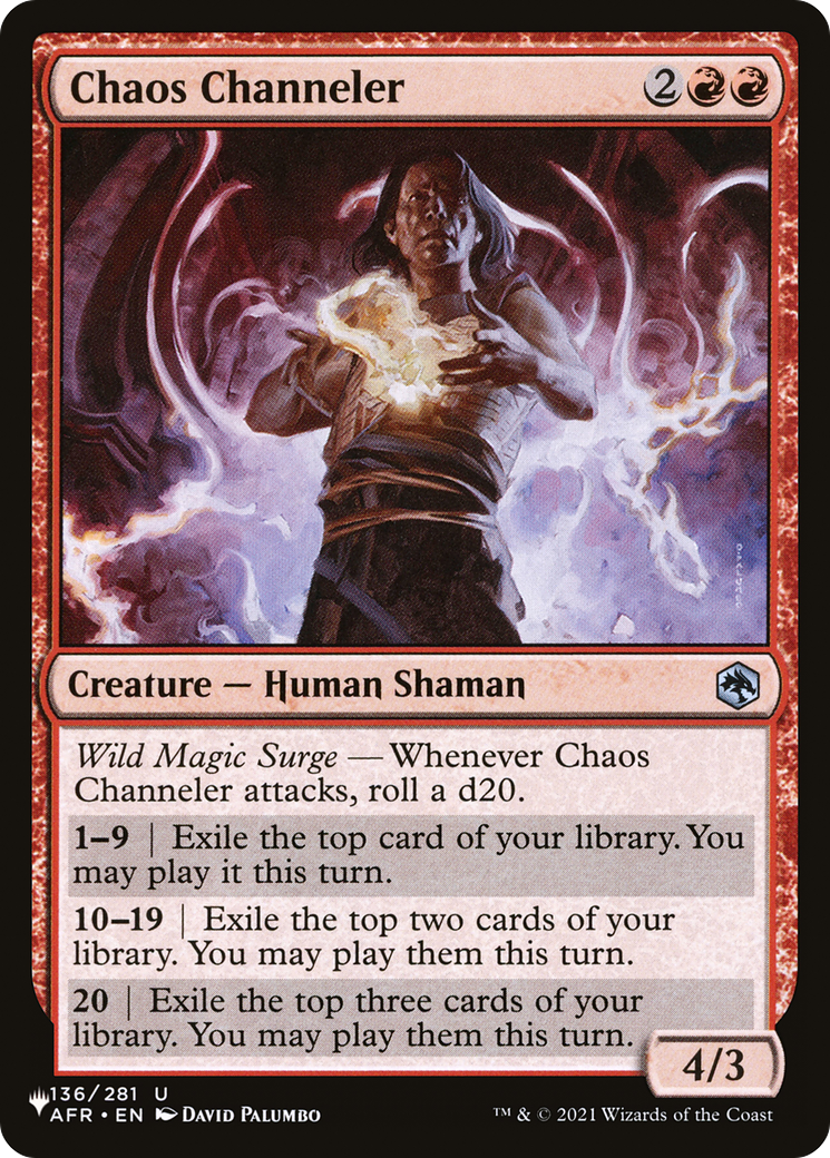 Chaos Channeler [The List Reprints] | I Want That Stuff Brandon