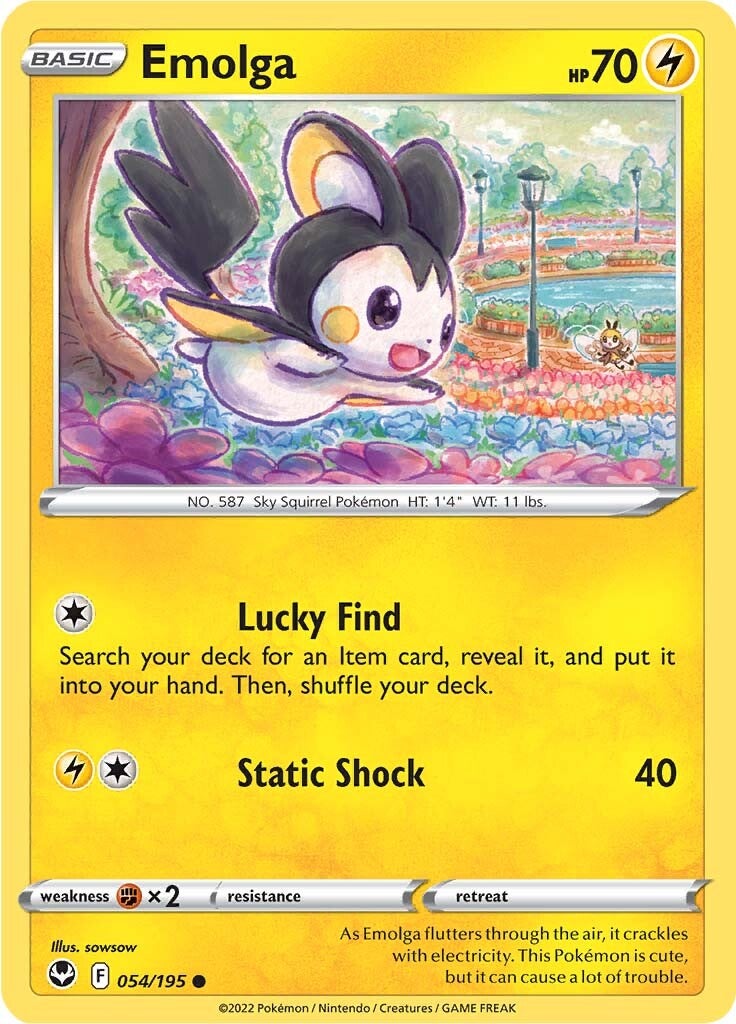 Emolga (054/195) [Sword & Shield: Silver Tempest] | I Want That Stuff Brandon