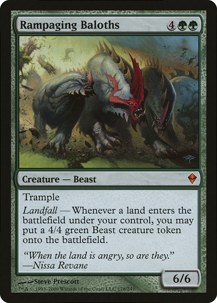 Rampaging Baloths (Zendikar) (Oversized) [Oversize Cards] | I Want That Stuff Brandon