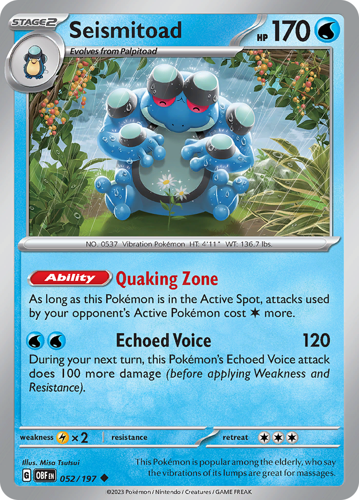 Seismitoad (052/197) [Scarlet & Violet: Obsidian Flames] | I Want That Stuff Brandon