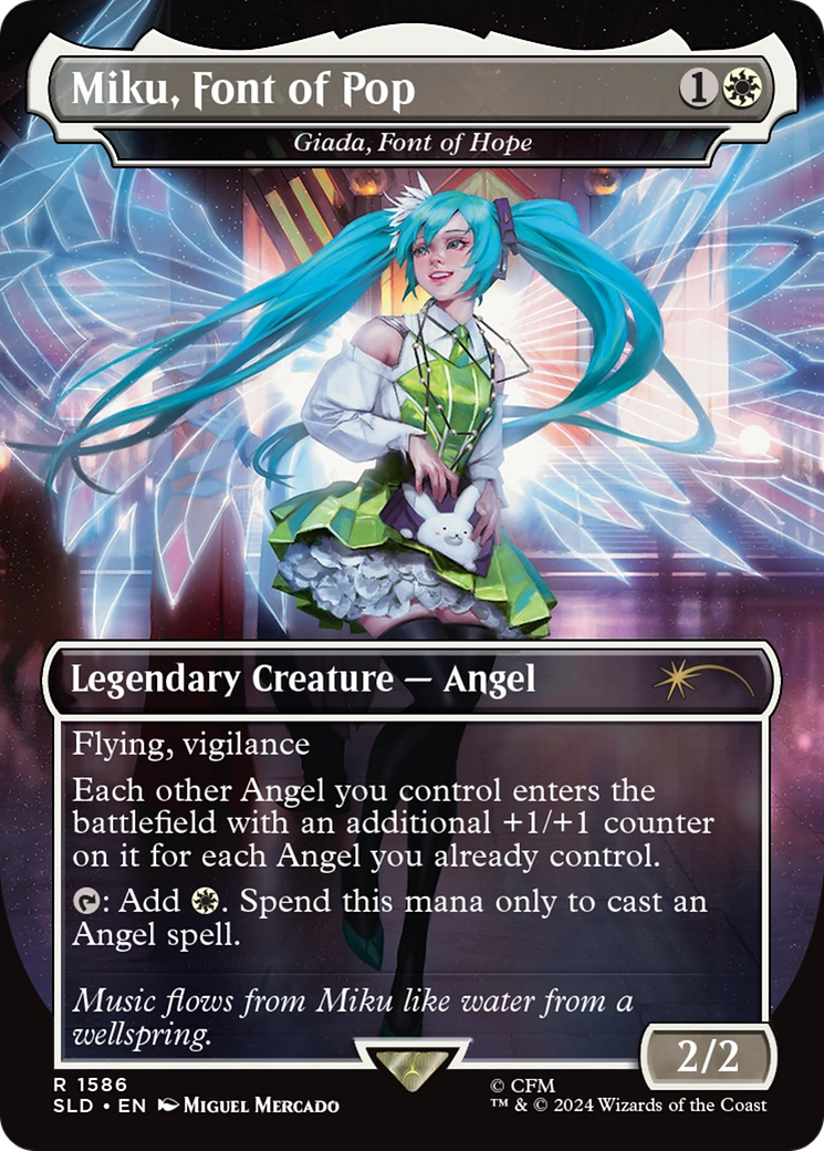 Miku, Font of Pop - Giada, Font of Hope (Rainbow Foil) [Secret Lair Drop Series] | I Want That Stuff Brandon