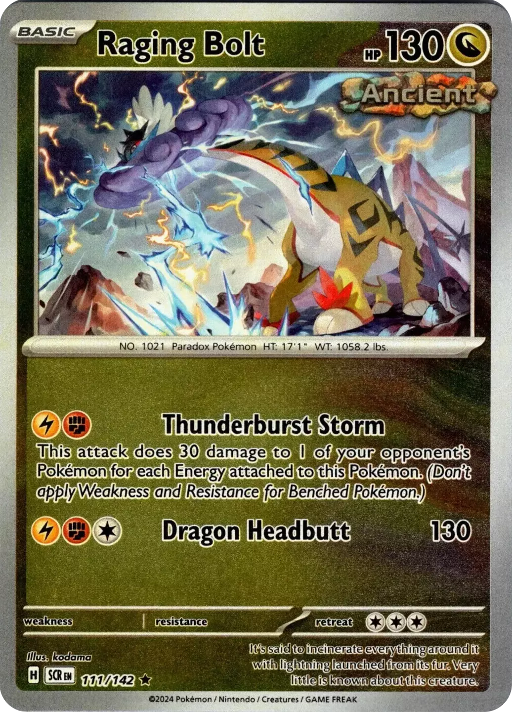 Raging Bolt (111/142) [Scarlet & Violet: Stellar Crown] | I Want That Stuff Brandon