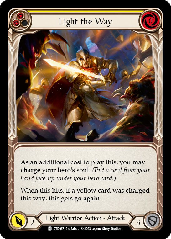 Light the Way (Yellow) [DTD067] (Dusk Till Dawn)  Rainbow Foil | I Want That Stuff Brandon