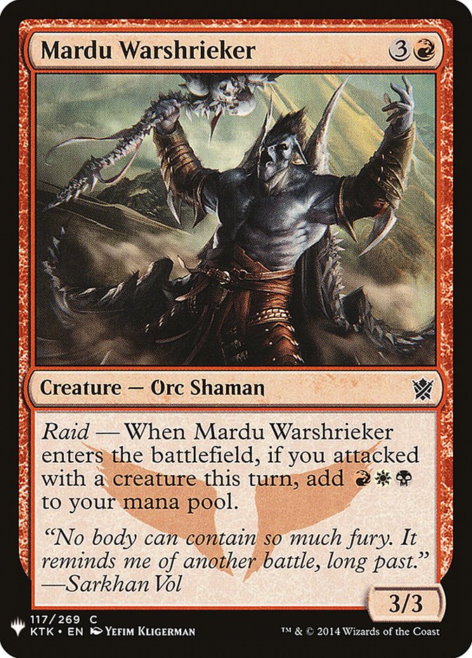 Mardu Warshrieker [Mystery Booster] | I Want That Stuff Brandon