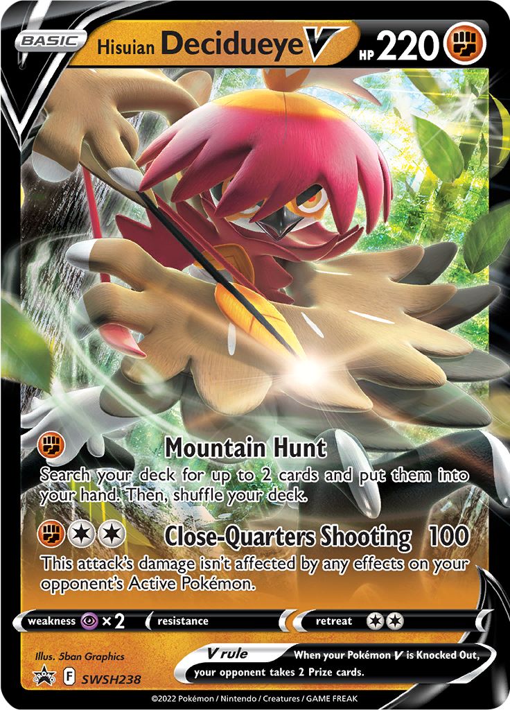 Hisuian Decidueye V (SWSH238) [Sword & Shield: Black Star Promos] | I Want That Stuff Brandon