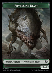 Elemental (0024) // Phyrexian Beast Double-Sided Token [Commander Masters Tokens] | I Want That Stuff Brandon