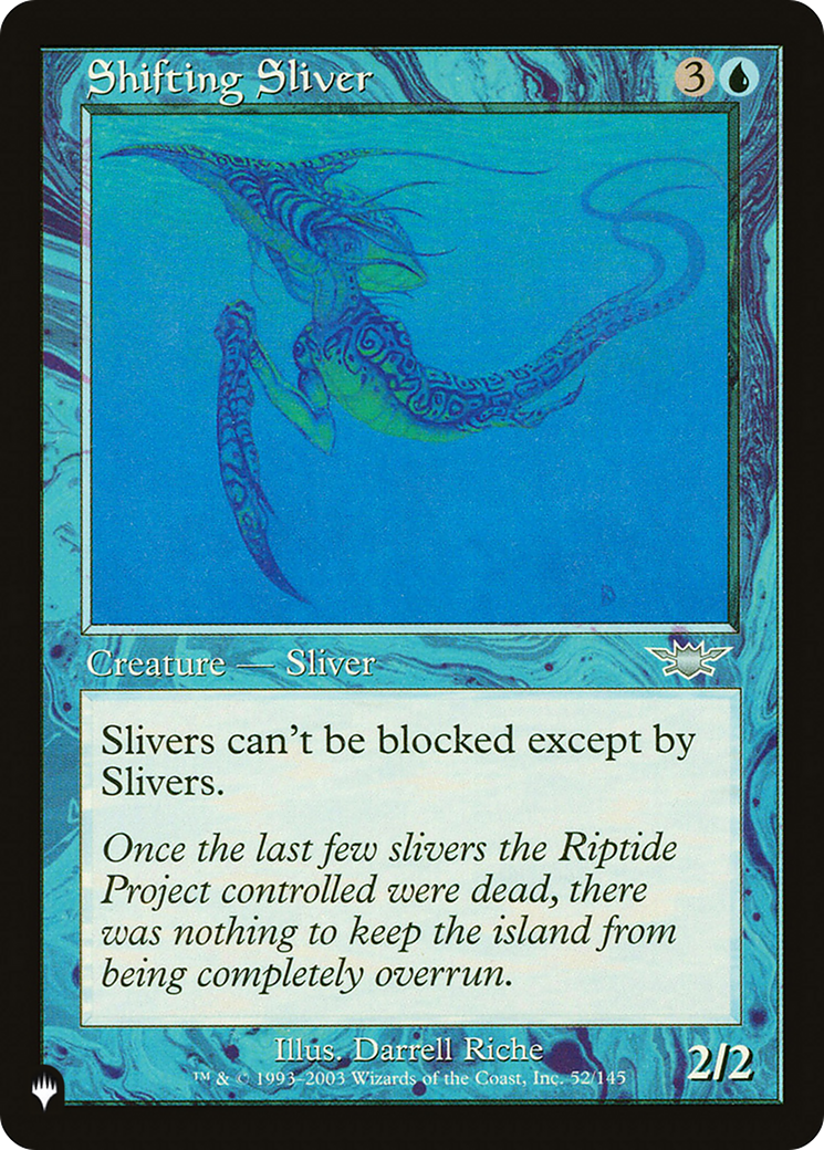 Shifting Sliver [The List Reprints] | I Want That Stuff Brandon