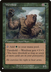 Werebear [The List Reprints] | I Want That Stuff Brandon