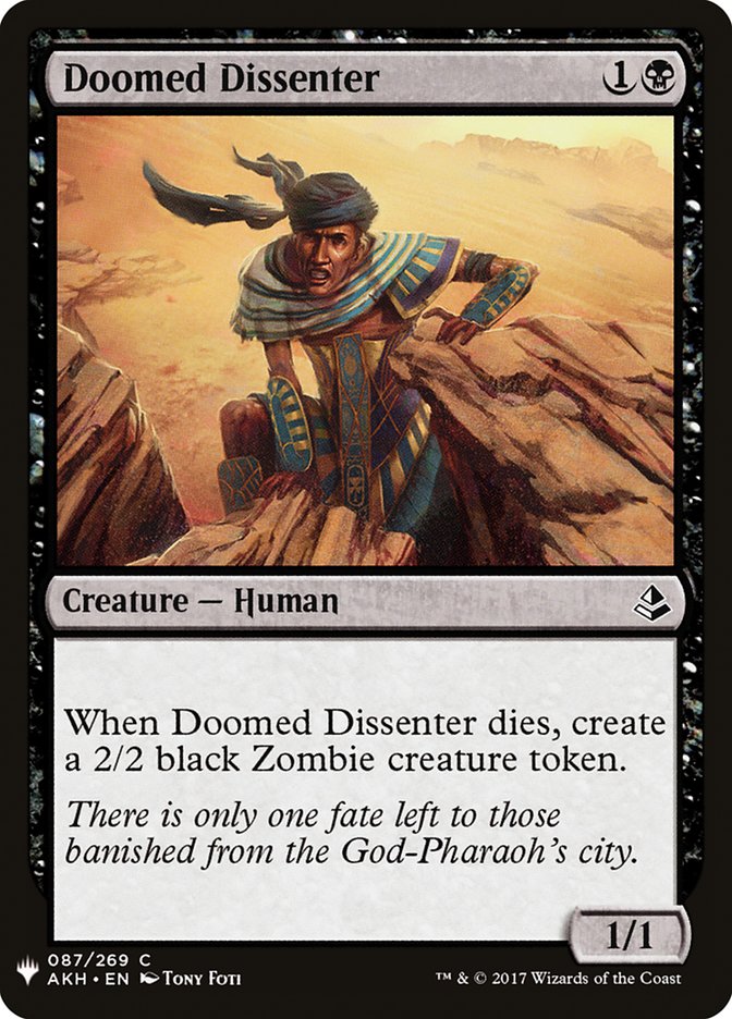 Doomed Dissenter [Mystery Booster] | I Want That Stuff Brandon