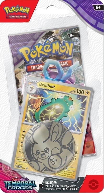 Scarlet & Violet: Temporal Forces - Single Pack Blister (Bellibolt) | I Want That Stuff Brandon