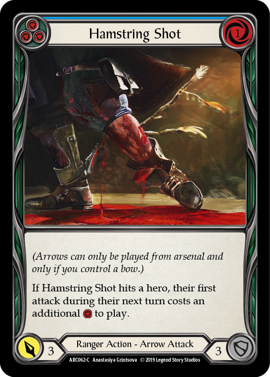 Hamstring Shot (Blue) [ARC062-C] (Arcane Rising)  1st Edition Normal | I Want That Stuff Brandon