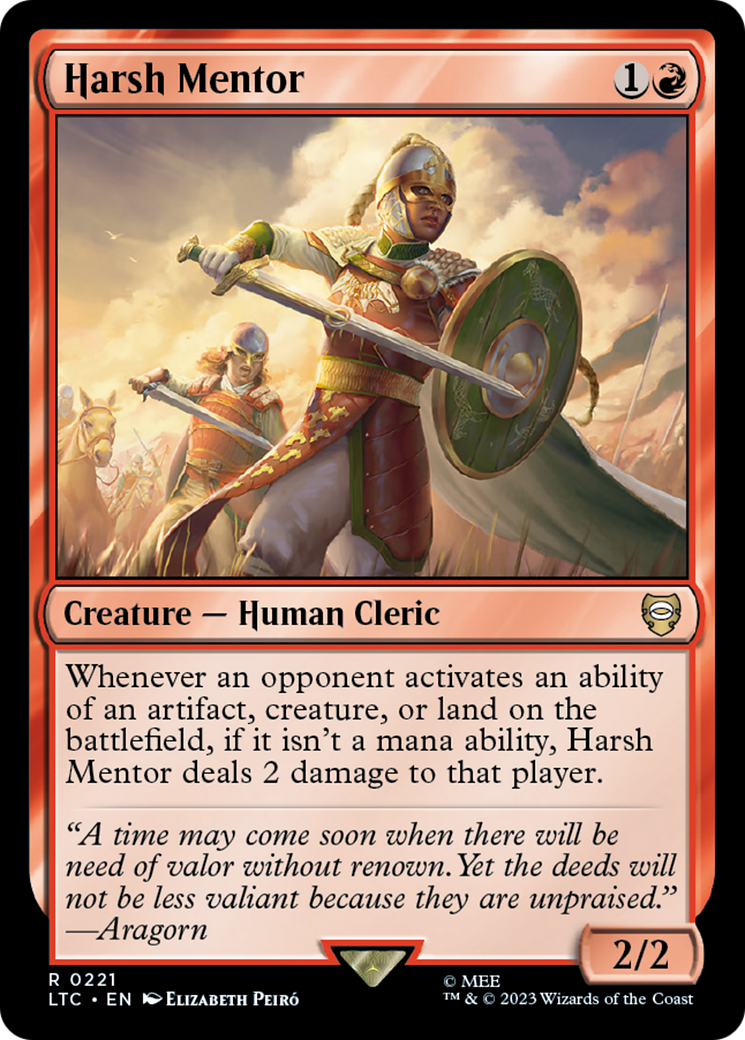 Harsh Mentor [The Lord of the Rings: Tales of Middle-Earth Commander] | I Want That Stuff Brandon