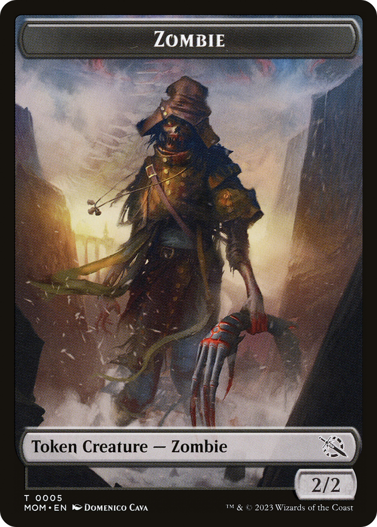 Treasure (21) // Zombie Double-Sided Token [March of the Machine Tokens] | I Want That Stuff Brandon