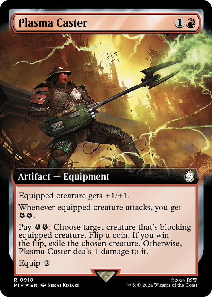 Plasma Caster (Extended Art) (Surge Foil) [Fallout] | I Want That Stuff Brandon