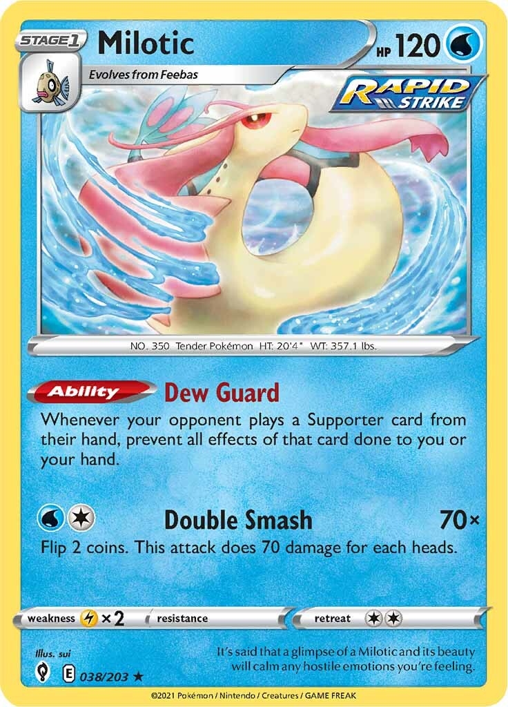 Milotic (038/203) [Sword & Shield: Evolving Skies] | I Want That Stuff Brandon