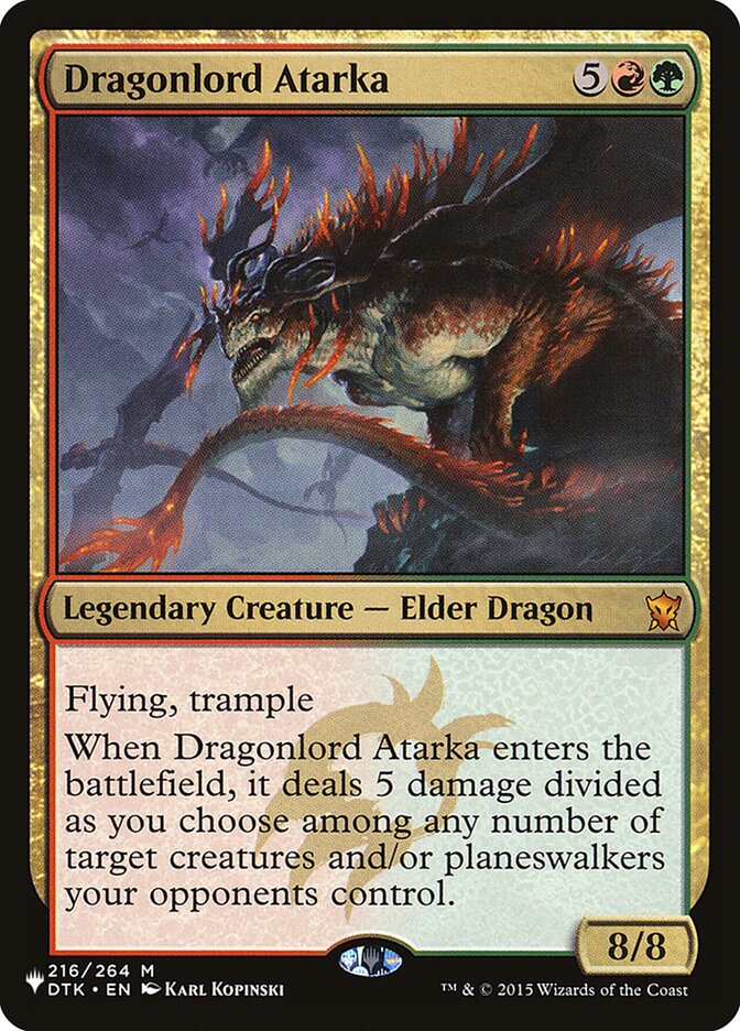 Dragonlord Atarka [The List] | I Want That Stuff Brandon