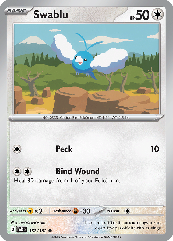 Swablu (152/182) [Scarlet & Violet: Paradox Rift] | I Want That Stuff Brandon