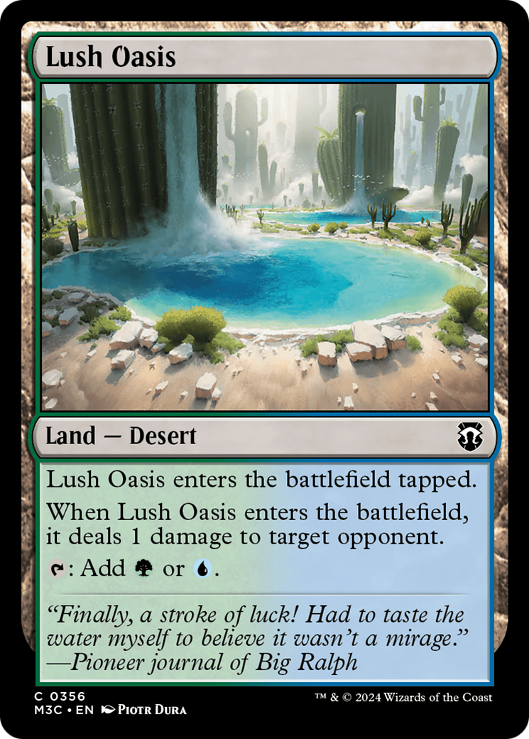 Lush Oasis (Ripple Foil) [Modern Horizons 3 Commander] | I Want That Stuff Brandon