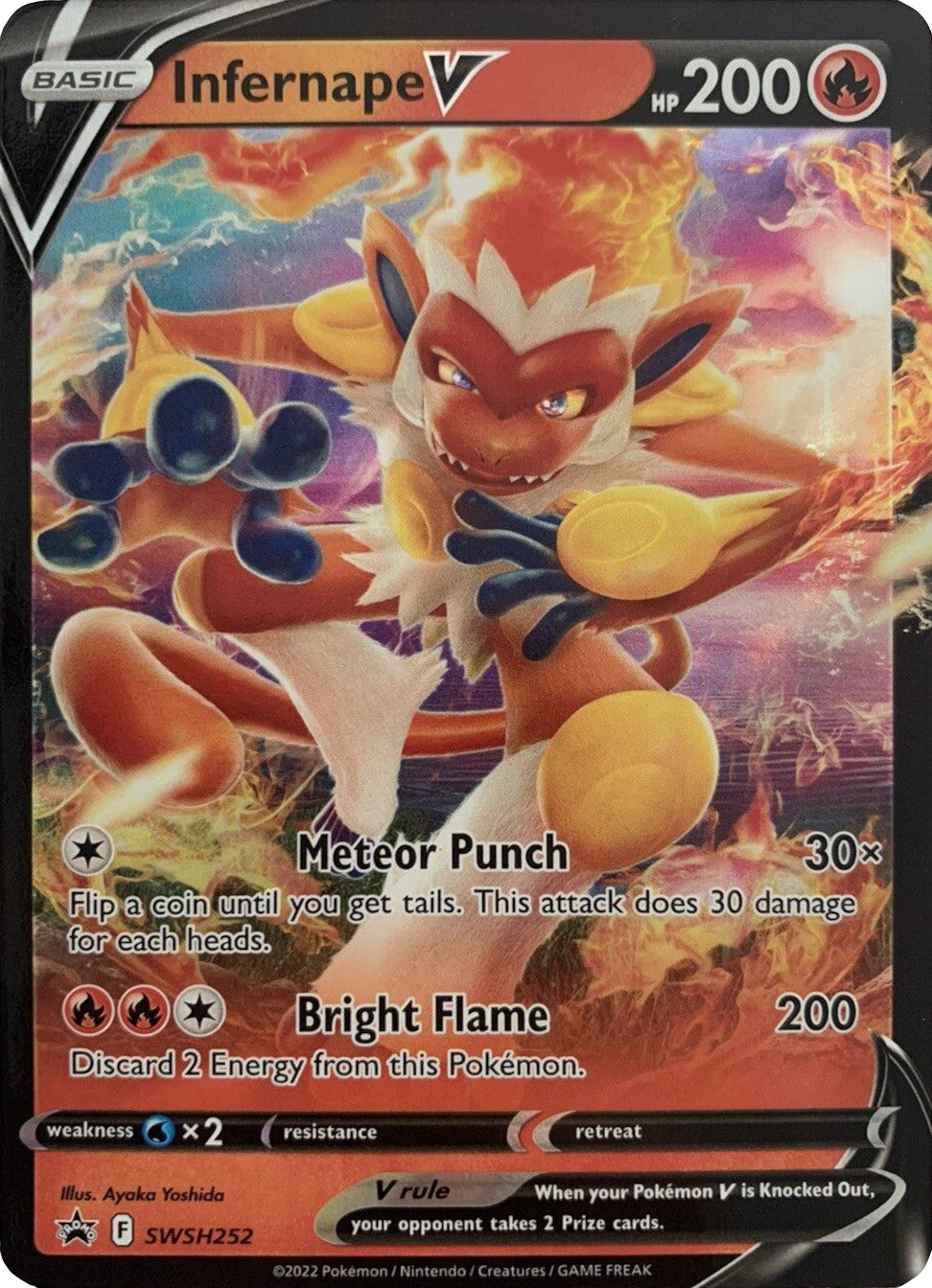 Infernape V (SWSH252) [Sword & Shield: Black Star Promos] | I Want That Stuff Brandon