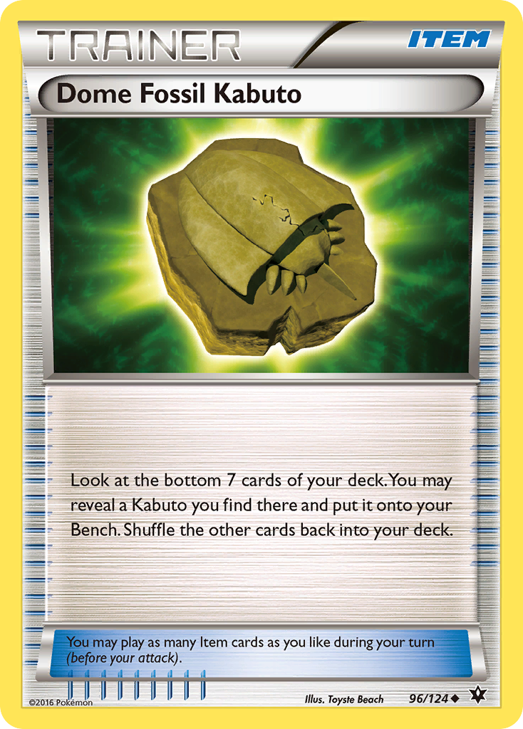 Dome Fossil Kabuto (96/124) [XY: Fates Collide] | I Want That Stuff Brandon