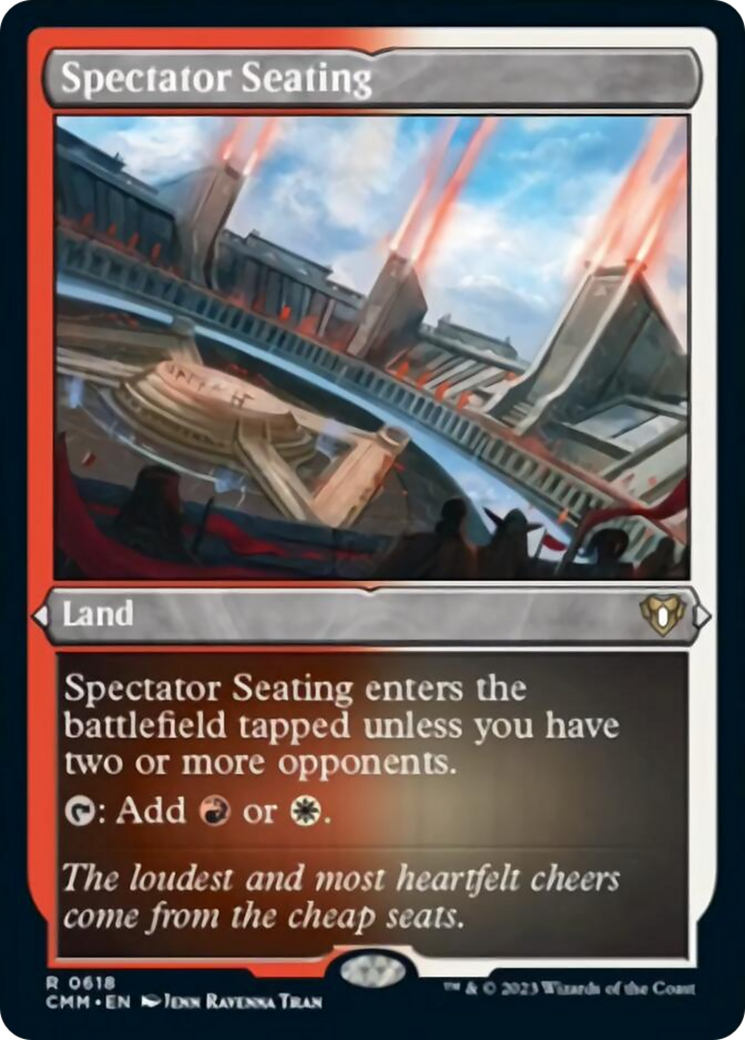 Spectator Seating (Foil Etched) [Commander Masters] | I Want That Stuff Brandon