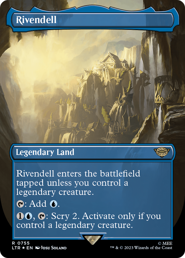 Rivendell (Borderless) (Surge Foil) [The Lord of the Rings: Tales of Middle-Earth] | I Want That Stuff Brandon