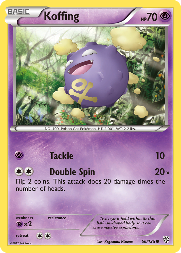 Koffing (56/135) [Black & White: Plasma Storm] | I Want That Stuff Brandon