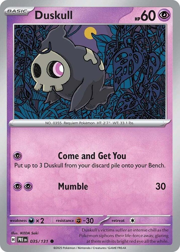 Duskull (035/131) [Scarlet & Violet: Prismatic Evolutions] | I Want That Stuff Brandon