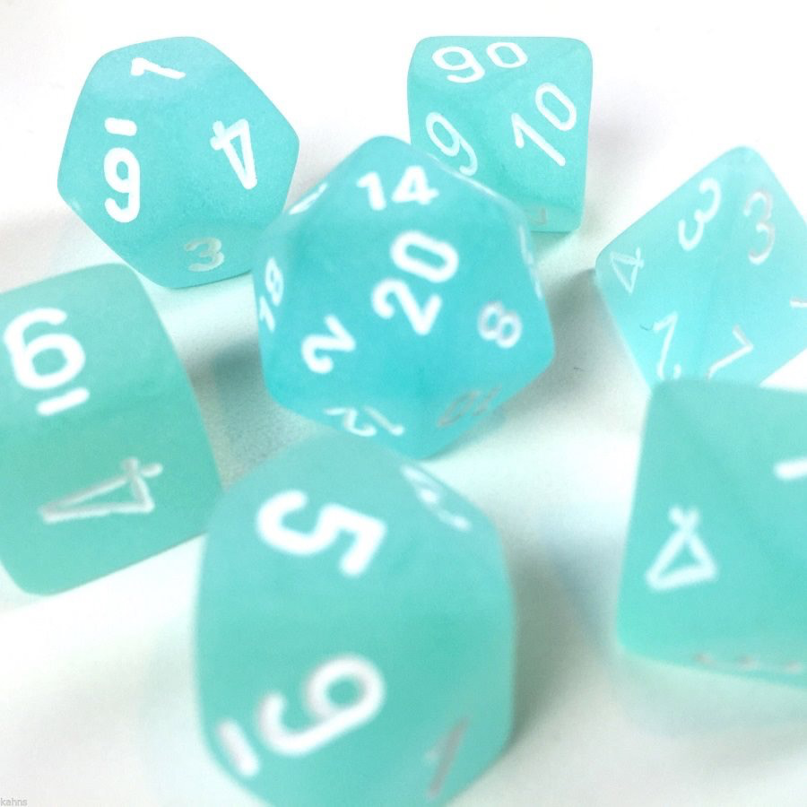 Chessex: Frosted 7-Die Set | I Want That Stuff Brandon