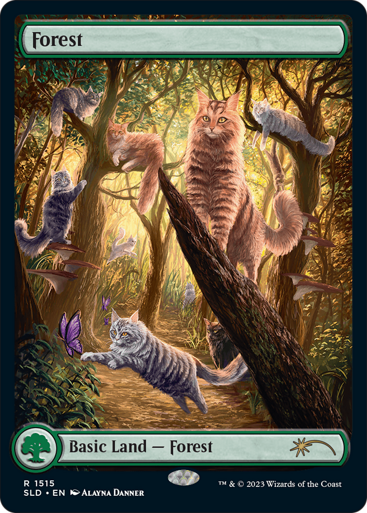 Forest (1515) [Secret Lair Commander Deck: Raining Cats and Dogs] | I Want That Stuff Brandon