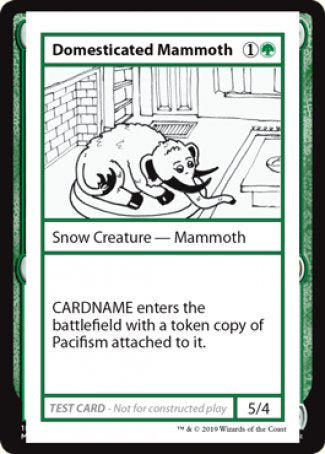 Domesticated Mammoth (2021 Edition) [Mystery Booster Playtest Cards] | I Want That Stuff Brandon