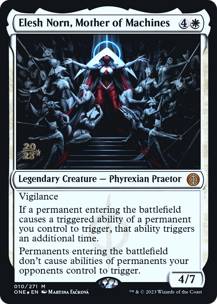 Elesh Norn, Mother of Machines [Phyrexia: All Will Be One Prerelease Promos] | I Want That Stuff Brandon