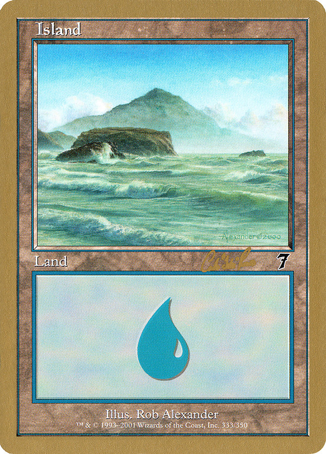 Island (cr333) (Carlos Romao) [World Championship Decks 2002] | I Want That Stuff Brandon