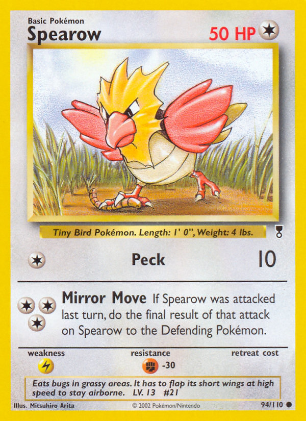 Spearow (94/110) [Legendary Collection] | I Want That Stuff Brandon
